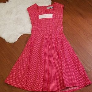 Hell Bunny Vixen Rockabilly Polka Dot Pinup Dress